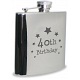 PMC Hipflask Engraved with 40th Birthday (6oz Stainless Steel)