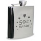 PMC Hipflask Engraved with 50th Birthday (6oz Stainless Steel)