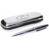 PMC Pen and Box Set Engraved with 50th Birthday