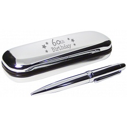 PMC Pen and Box Set Engraved with 60th Birthday