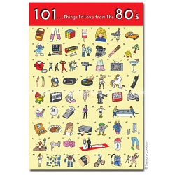 Santoro London Things From the 80s A5 Stitched-spine Notebook / Notepad