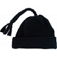 Spotty Dog Navy Blue Baby Fleece Tassel Bobble Hat / Winter Beanie Cap