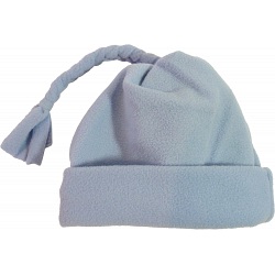 Spotty Dog Sky Blue Baby Fleece Tassel Bobble Hat / Winter Beanie Cap