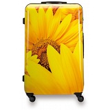 SUITSUIT 24" Sunflower ABS Trolley Case / 4 Wheel Spinner Suitcase