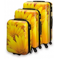 SUITSUIT Sunflower Hard Shell ABS 3 Piece Luggage Set - 20" / 24" / 28"