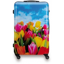 SUITSUIT 24" Tulips ABS Trolley Case / 4 Wheel Spinner Suitcase