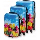 SUITSUIT Tulips Hard Shell ABS 3 Piece Luggage Set - 20" / 24" / 28"