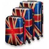 SUITSUIT Union Jack Hard Shell ABS 3 Piece Luggage Set - 20" / 24" / 28"