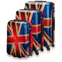 SUITSUIT Union Jack Hard Shell ABS 3 Piece Luggage Set - 20" / 24" / 28"