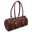 Tony Perotti Vegetale Leather Bowler Handbag Dark Brown