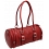 Tony Perotti Vegetale Leather Bowler Handbag Red