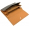 Tumble & Hide Black & Tan Large Leather Purse with Tab