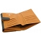 Tumble & Hide Black & Tan Large Leather Purse with Tab