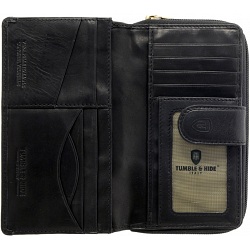 Tumble & Hide Large Leather Tabbed Purse