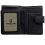 Tumble & Hide Medium Leather Zip Around Purse with Tab Black