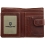 Tumble & Hide Medium Leather Zip Around Purse with Tab Brown