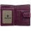 Tumble & Hide Medium Leather Zip Around Purse with Tab Plum
