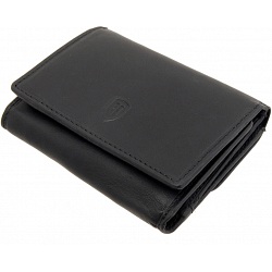 Tumble & Hide Small Flap Over Leather Purse with Keychain