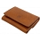 Tumble & Hide Small Flap Over Leather Purse with Keychain Cognac