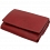 Tumble & Hide Small Flap Over Leather Purse with Keychain Red