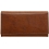 Tumble & Hide Large Flap Over Leather Purse Cognac