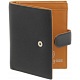 Tumble & Hide Black & Tan Medium Leather Tab Purse