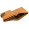 Tumble & Hide Black & Tan Medium Leather Tab Purse