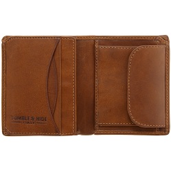 Tumble & Hide Vertical Two Fold Mens Leather Wallet