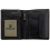 Tumble & Hide Vertical Two Fold Mens Leather Wallet Black