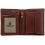 Tumble & Hide Vertical Two Fold Mens Leather Wallet Brown