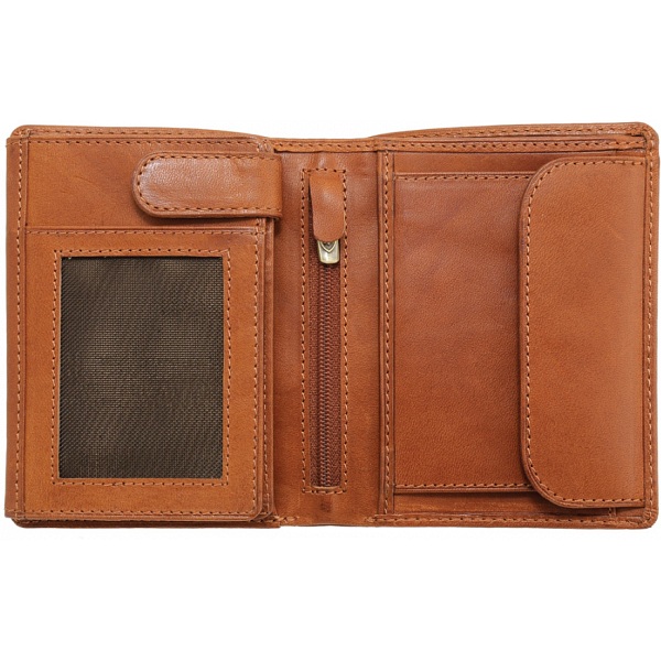 Tumble & Hide Vertical Two Fold Mens Leather Wallet