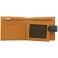 Tumble & Hide Black & Tan Two Fold Leather Wallet with Tab