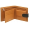 Tumble & Hide Black & Tan Two Fold Leather Wallet with Tab