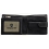 Tumble & Hide Two Fold Leather Wallet with Coin Pocket and Tab Black
