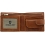 Tumble & Hide Two Fold Leather Wallet with Coin Pocket and Tab Cognac