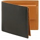 Tumble & Hide Black & Tan Two Fold Leather Wallet