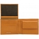 Tumble & Hide Black & Tan Two Fold Leather Wallet
