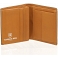 Tumble & Hide Black & Tan Two Fold Vertical Leather Wallet with Coin Pocket