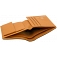 Tumble & Hide Black & Tan Two Fold Vertical Leather Wallet with Coin Pocket