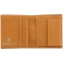 Tumble & Hide Black & Tan Two Fold Vertical Leather Wallet with Coin Pocket