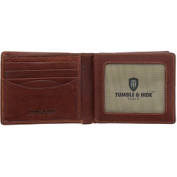 Tumble & Hide Two Fold Mens Leather Card Wallet