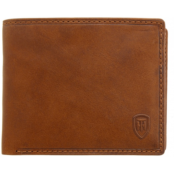 Tumble & Hide Two Fold Mens Leather Card Wallet