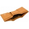 Tumble & Hide Black & Tan Three Fold Leather Credit Card Wallet