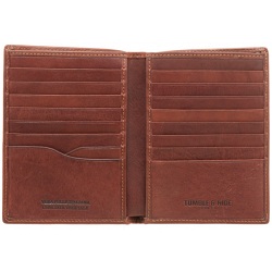Tumble & Hide Traditional Tall Leather Card Wallet