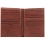 Tumble & Hide Traditional Tall Leather Card Wallet Brown