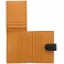 Tumble & Hide Black & Tan Leather Credit Card Holder with Tab
