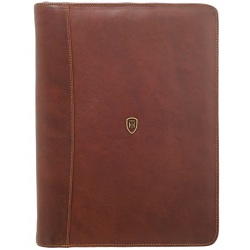 Tumble & Hide Lucera A4 Leather Zip Around Conference Folder