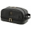 Tumble & Hide Luxury Leather Zip Top Wash Bag Black