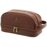 Tumble & Hide Luxury Leather Zip Top Wash Bag