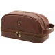 Tumble & Hide Luxury Leather Zip Top Wash Bag